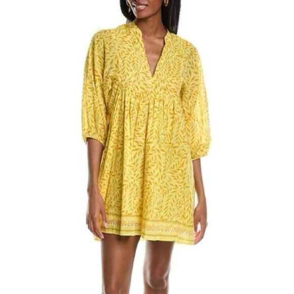 Vanessa Bruno Dresses & Skirts - Vanessa Bruno Yellow Printed Mini Dress
